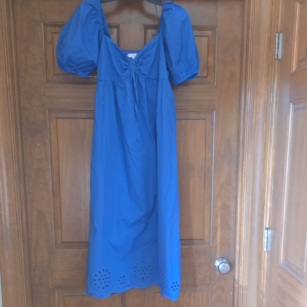 LC Lauren Conrad Royal Blue Midi Dress